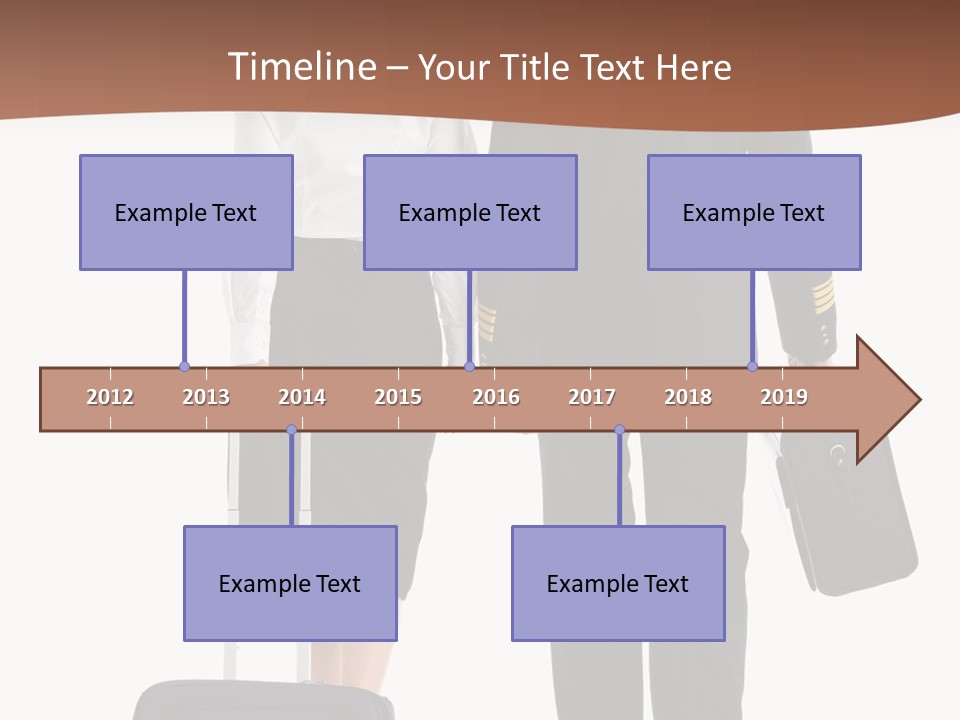 Flying Isolated Mature PowerPoint Template
