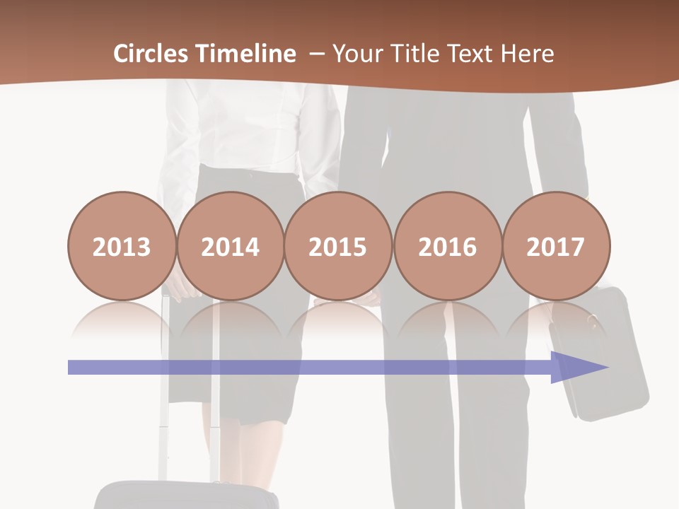 Flying Isolated Mature PowerPoint Template