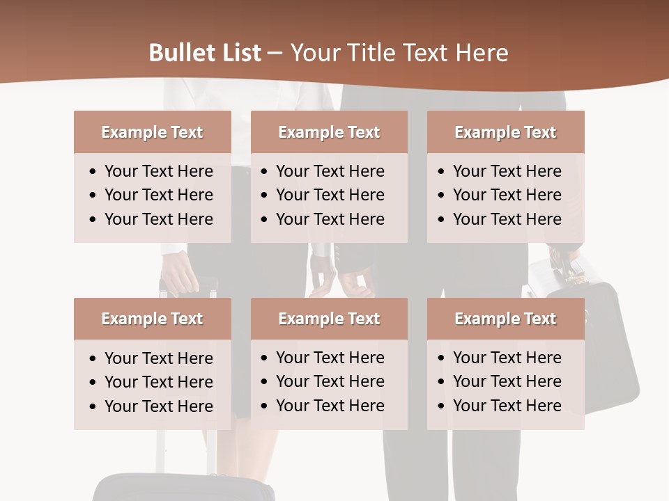 Flying Isolated Mature PowerPoint Template