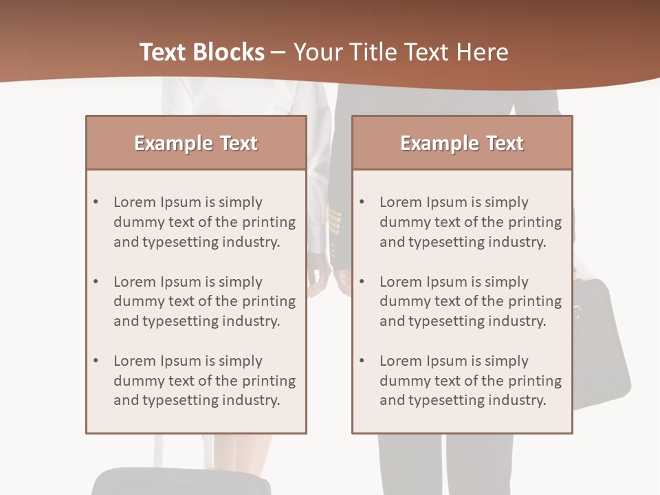 Flying Isolated Mature PowerPoint Template