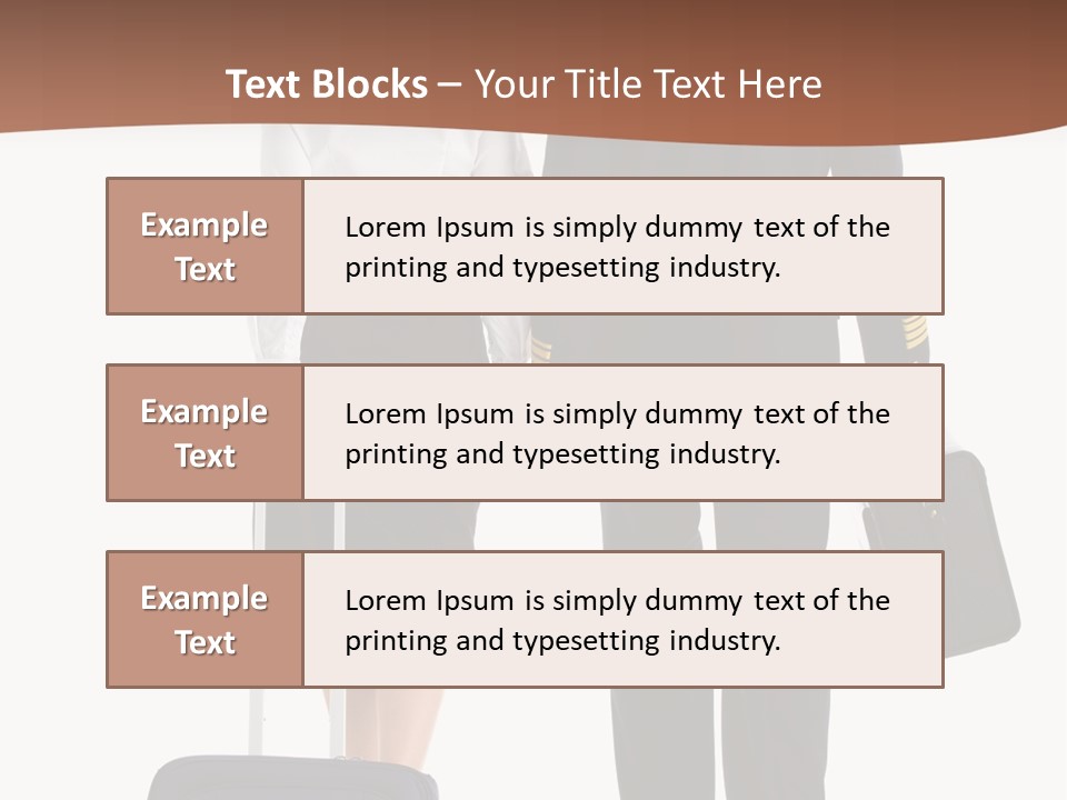 Flying Isolated Mature PowerPoint Template