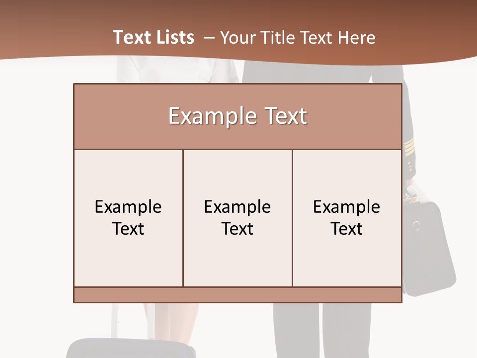 Flying Isolated Mature PowerPoint Template