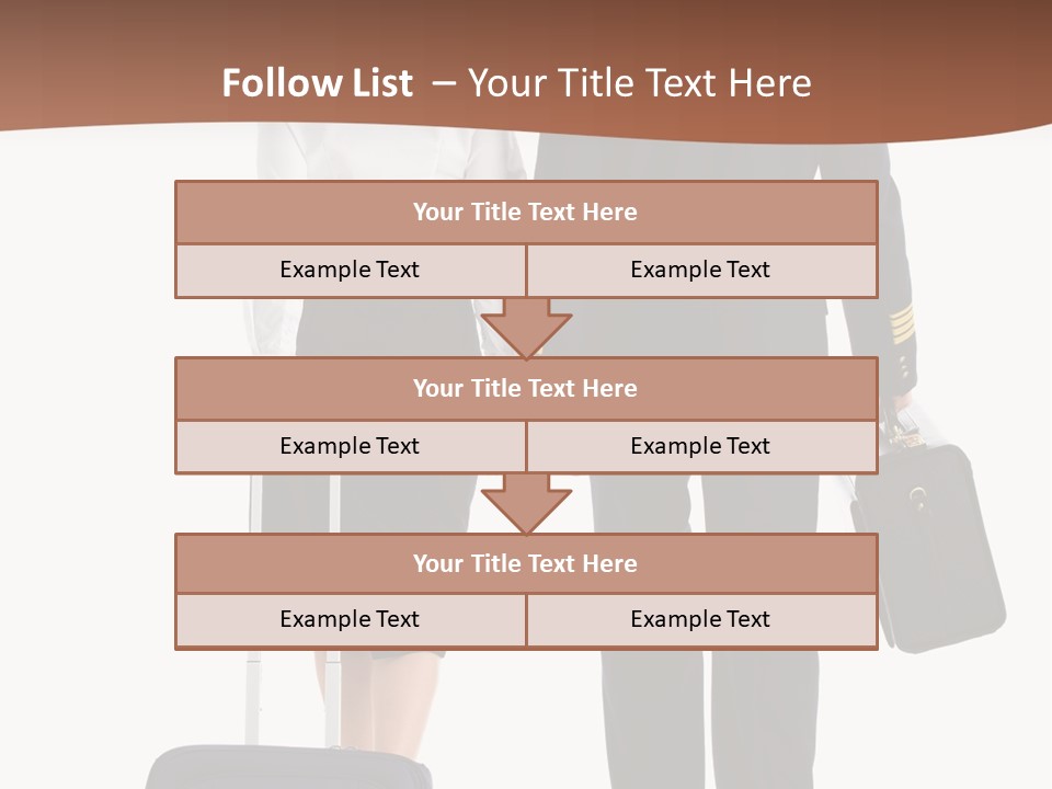 Flying Isolated Mature PowerPoint Template