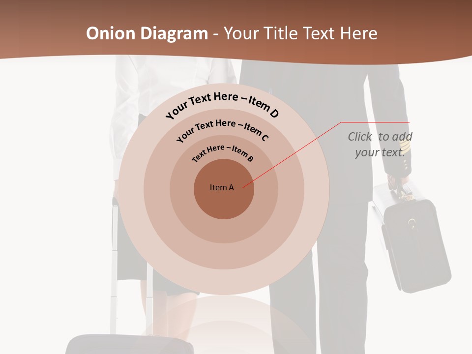 Flying Isolated Mature PowerPoint Template