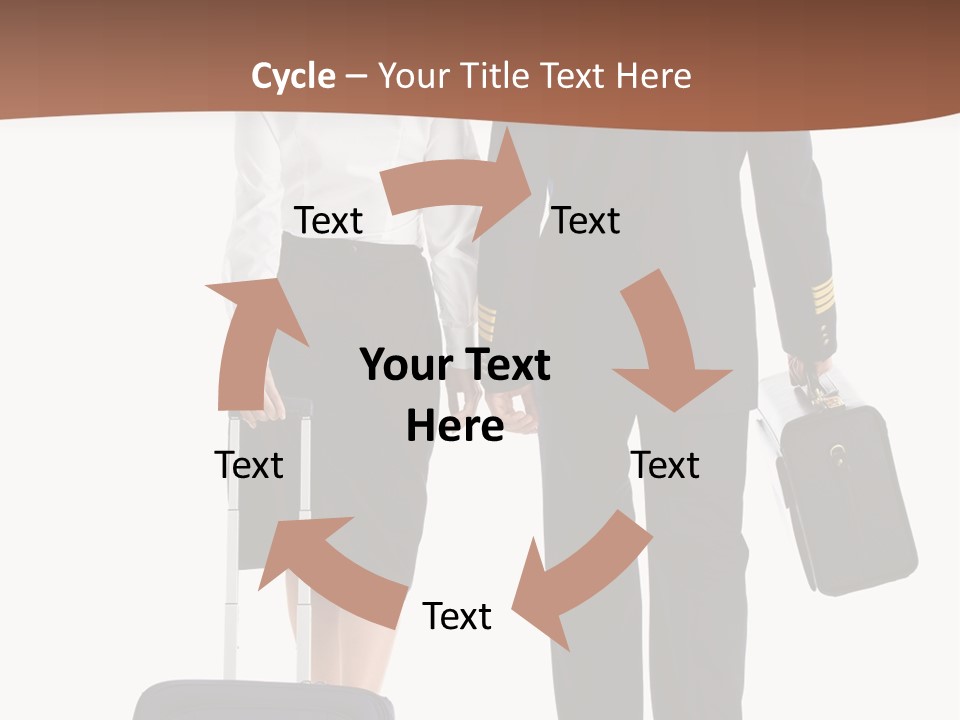 Flying Isolated Mature PowerPoint Template
