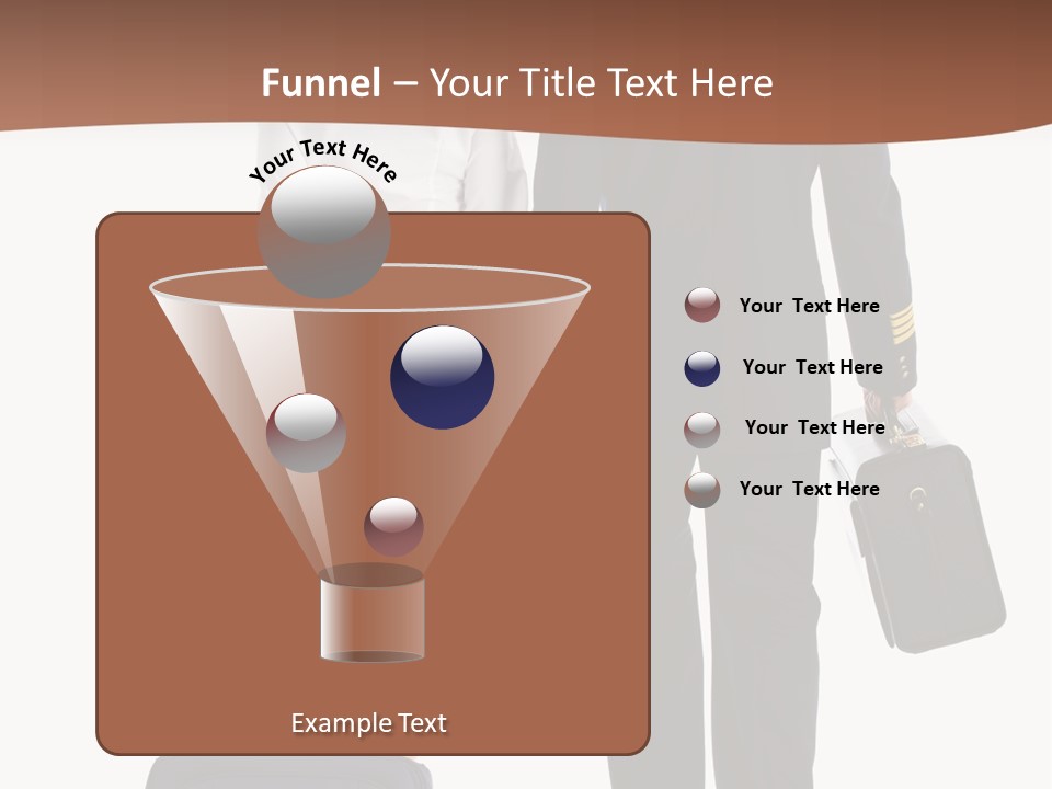 Flying Isolated Mature PowerPoint Template