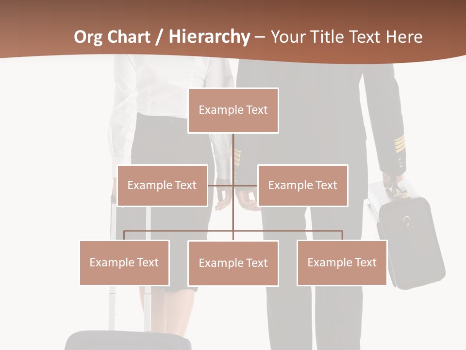 Flying Isolated Mature PowerPoint Template