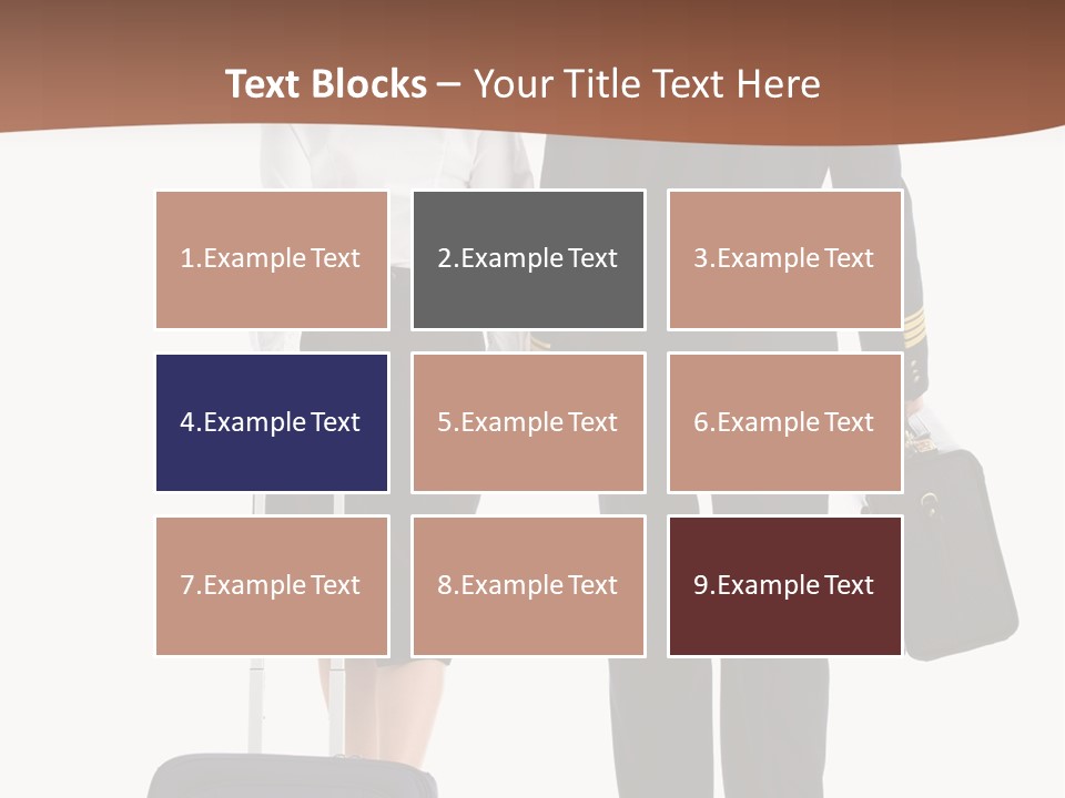 Flying Isolated Mature PowerPoint Template