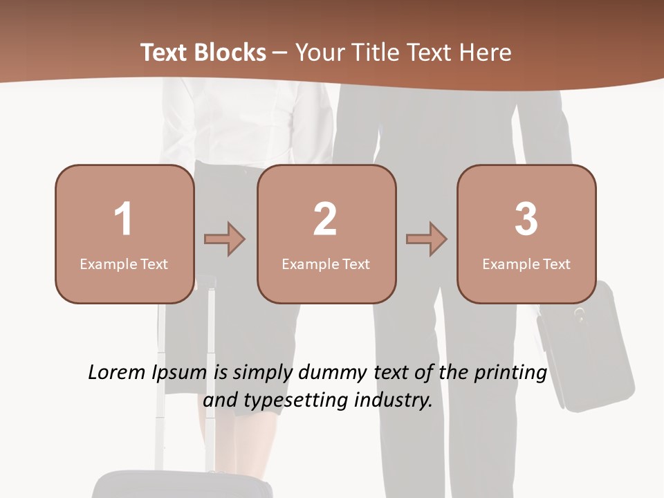 Flying Isolated Mature PowerPoint Template