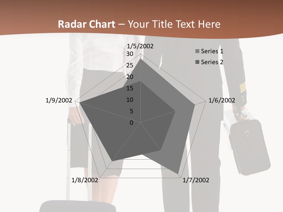 Flying Isolated Mature PowerPoint Template