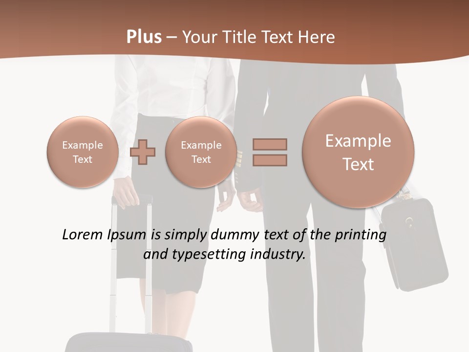 Flying Isolated Mature PowerPoint Template