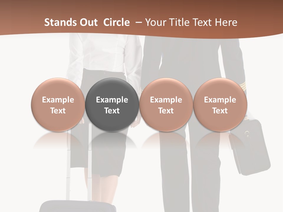 Flying Isolated Mature PowerPoint Template