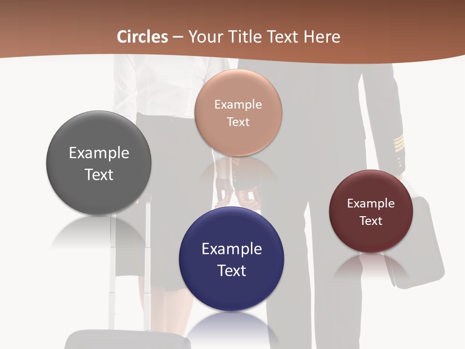 Flying Isolated Mature PowerPoint Template