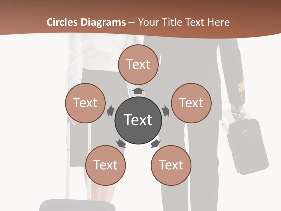 Flying Isolated Mature PowerPoint Template