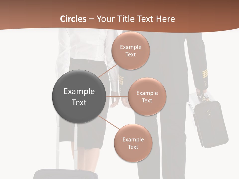 Flying Isolated Mature PowerPoint Template