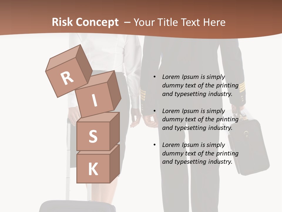 Flying Isolated Mature PowerPoint Template