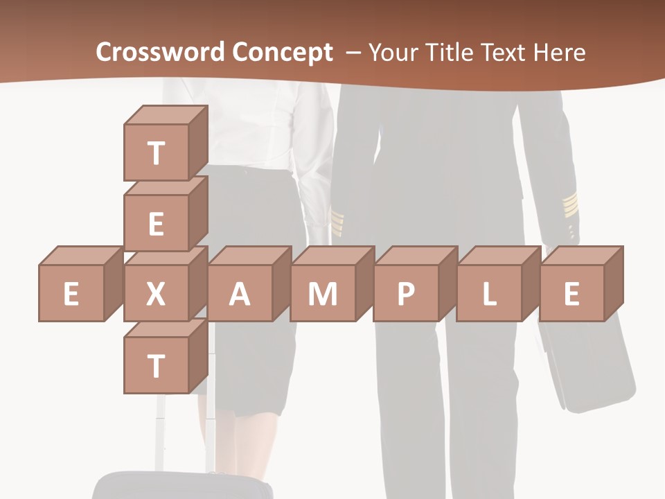Flying Isolated Mature PowerPoint Template