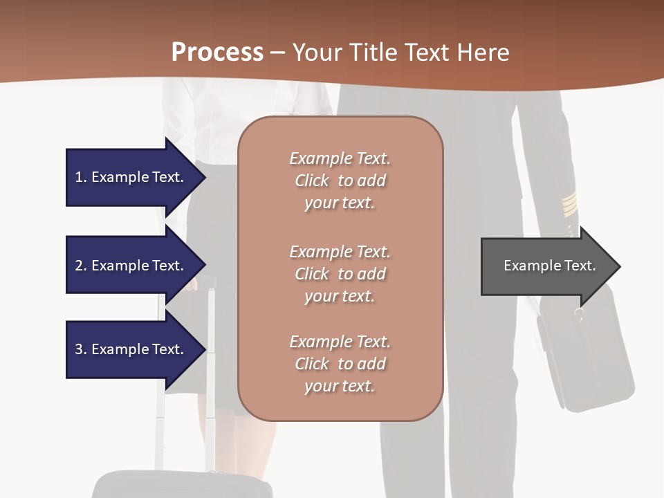 Flying Isolated Mature PowerPoint Template