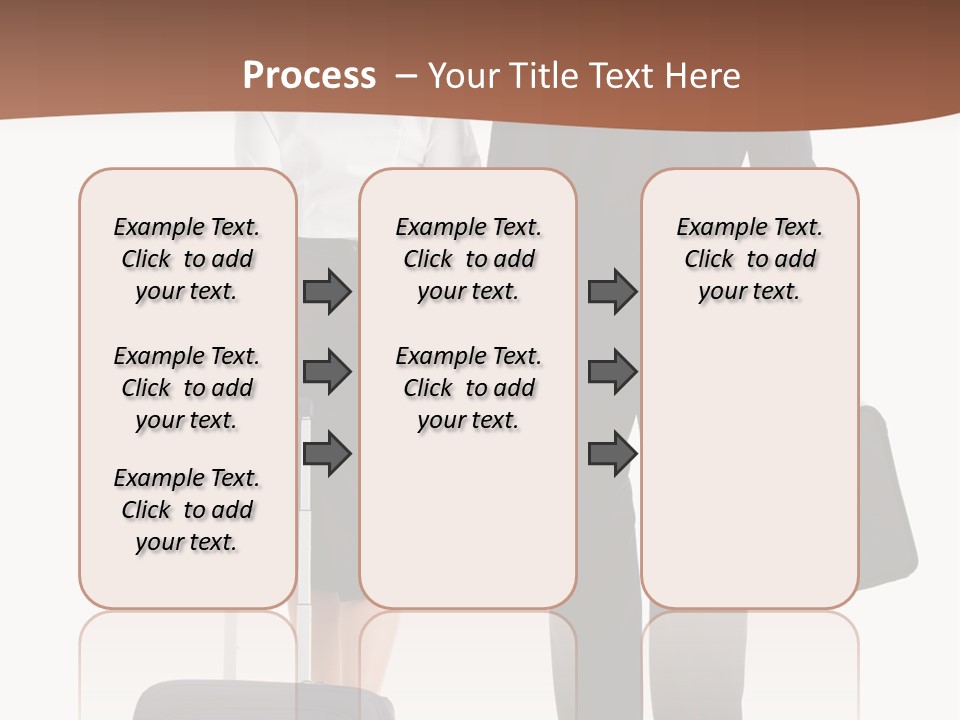 Flying Isolated Mature PowerPoint Template
