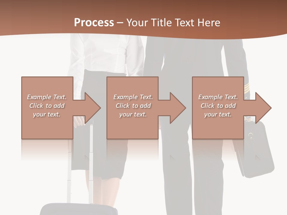 Flying Isolated Mature PowerPoint Template