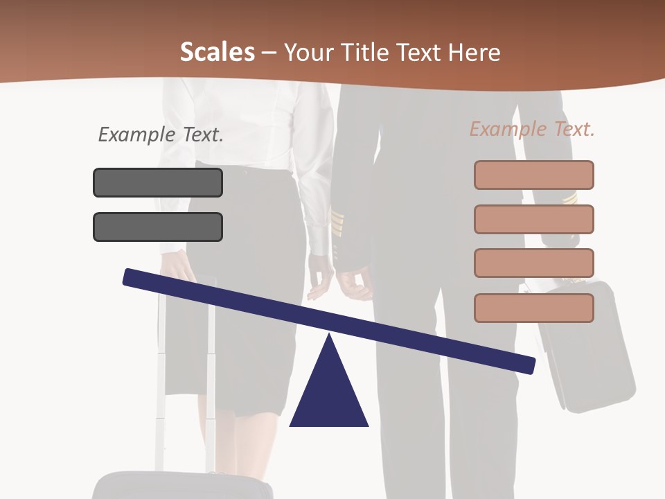 Flying Isolated Mature PowerPoint Template