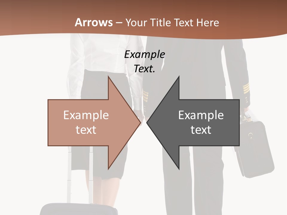 Flying Isolated Mature PowerPoint Template