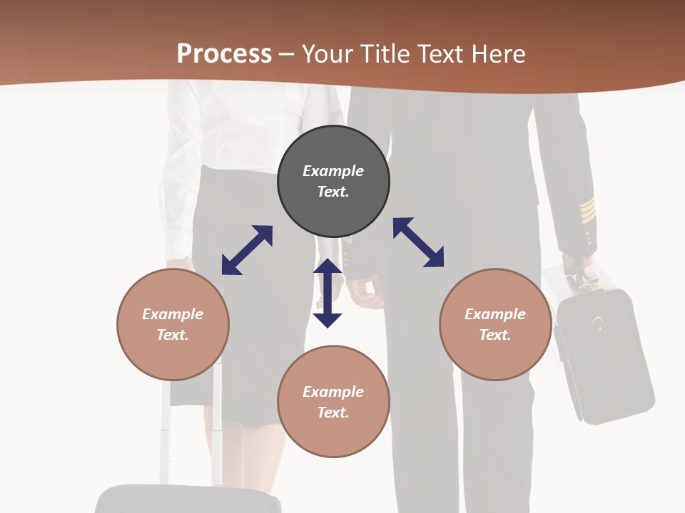 Flying Isolated Mature PowerPoint Template