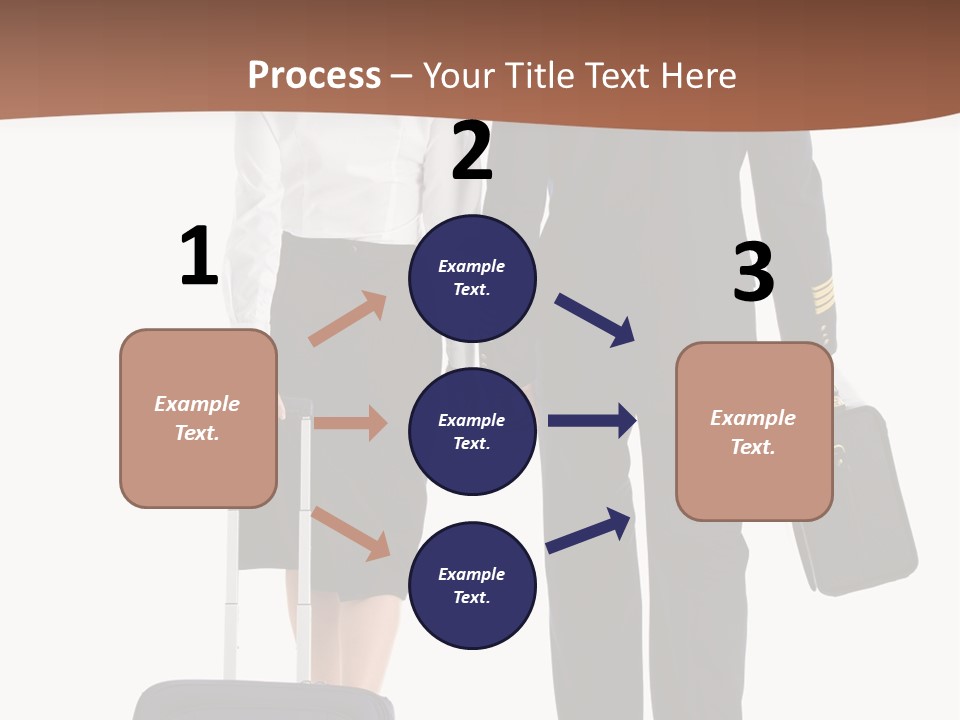 Flying Isolated Mature PowerPoint Template