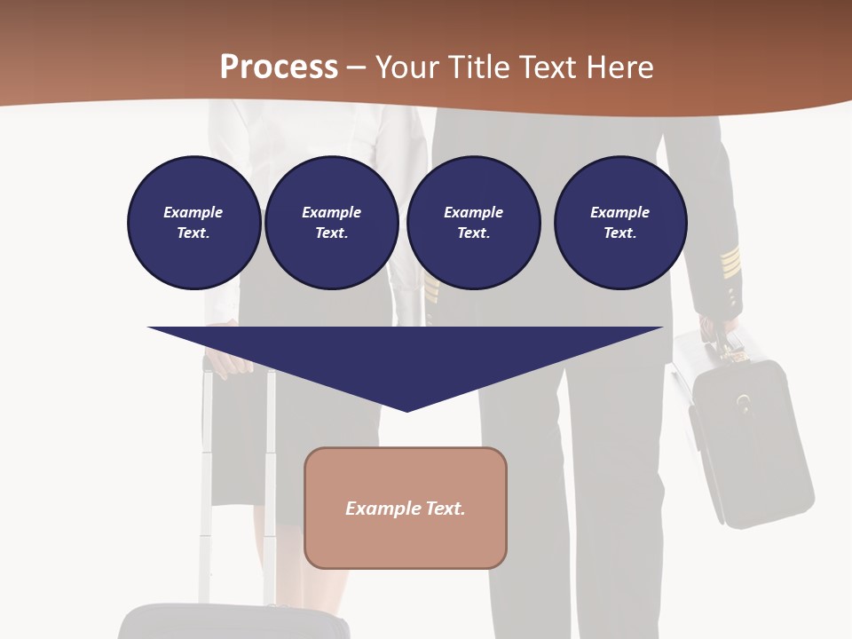 Flying Isolated Mature PowerPoint Template