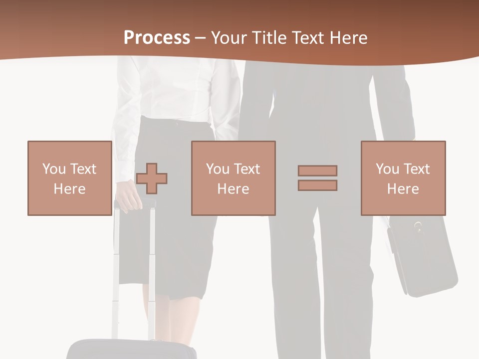 Flying Isolated Mature PowerPoint Template