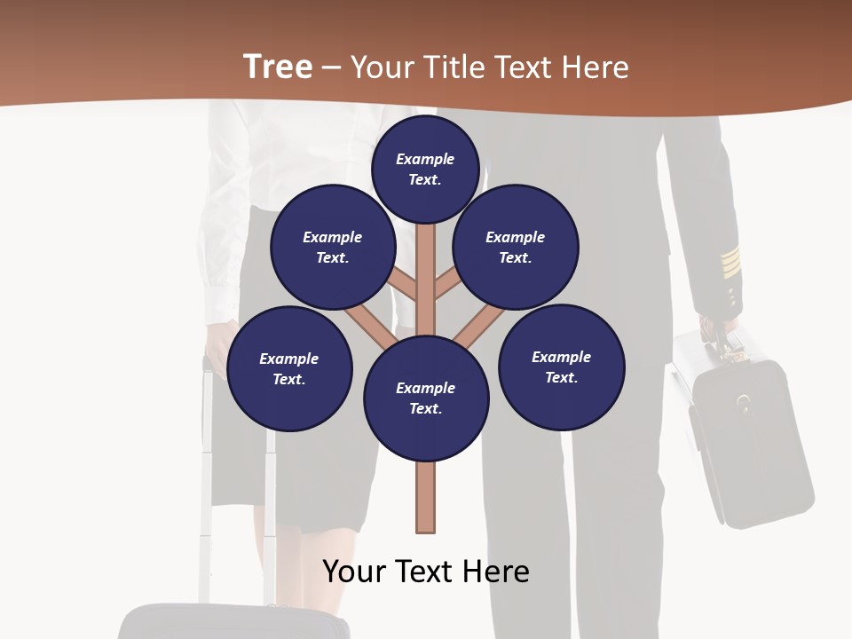 Flying Isolated Mature PowerPoint Template