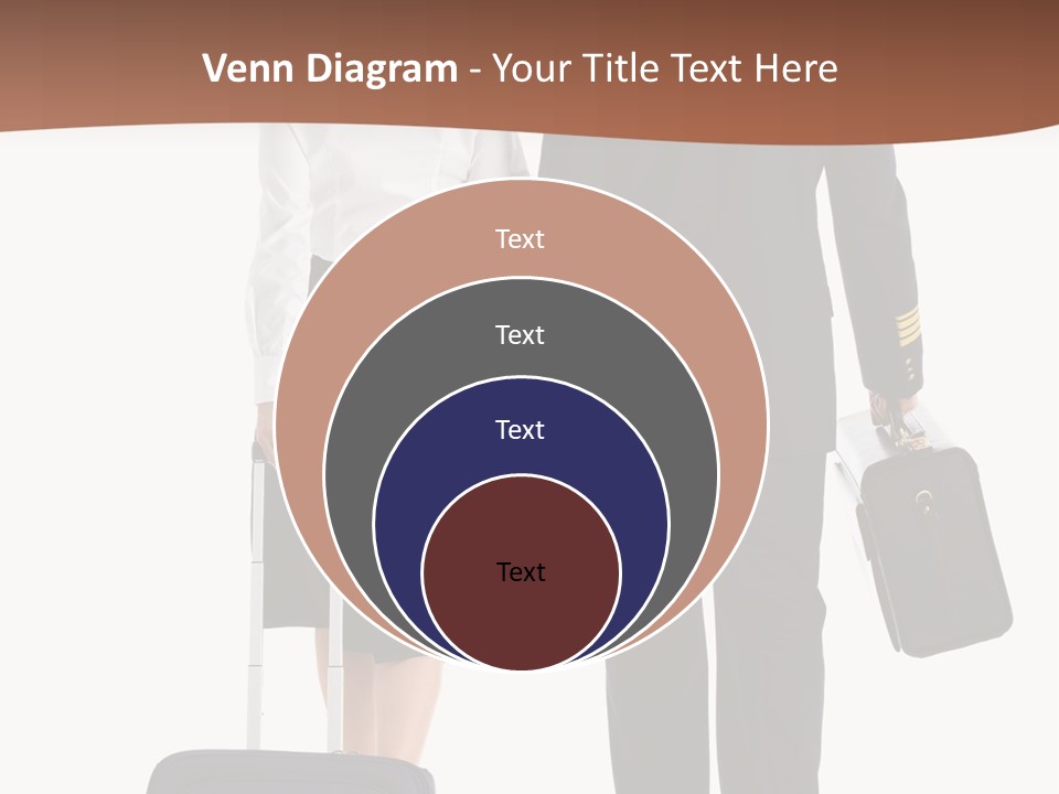 Flying Isolated Mature PowerPoint Template