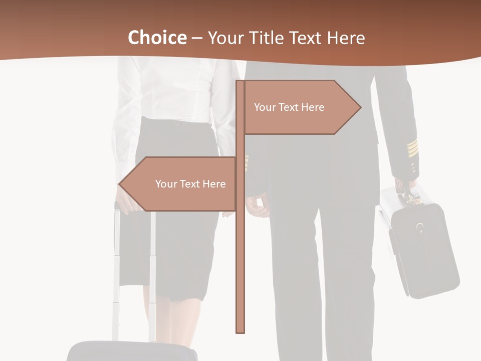 Flying Isolated Mature PowerPoint Template