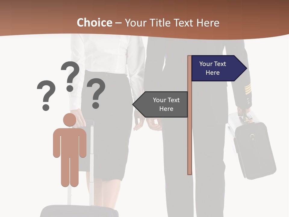 Flying Isolated Mature PowerPoint Template