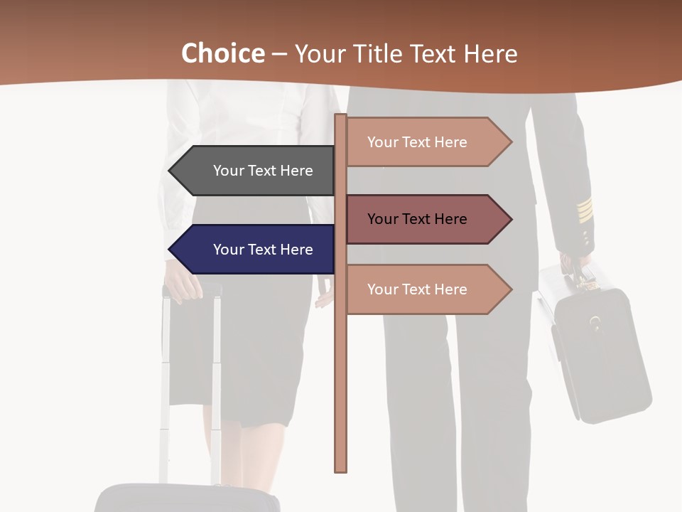 Flying Isolated Mature PowerPoint Template