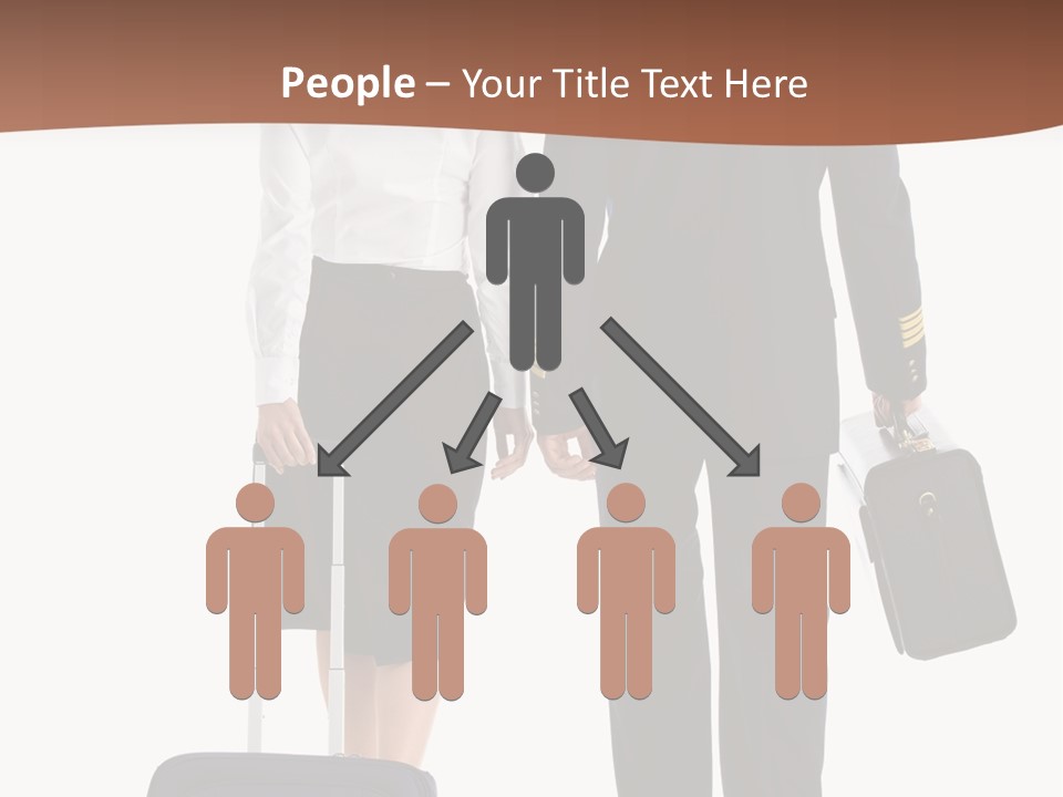 Flying Isolated Mature PowerPoint Template