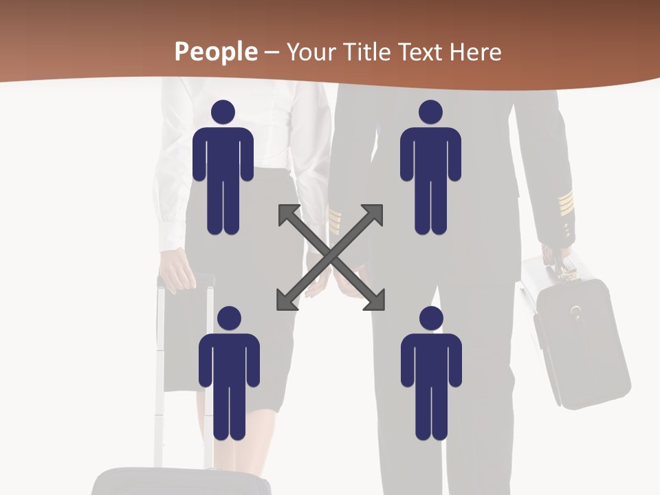 Flying Isolated Mature PowerPoint Template