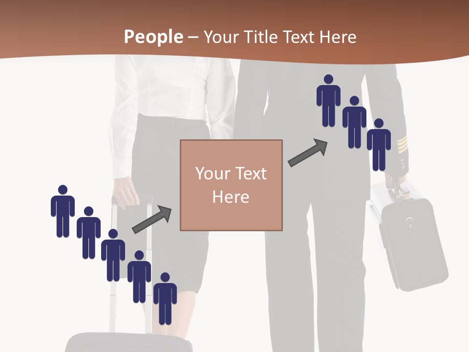 Flying Isolated Mature PowerPoint Template