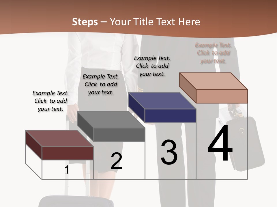 Flying Isolated Mature PowerPoint Template