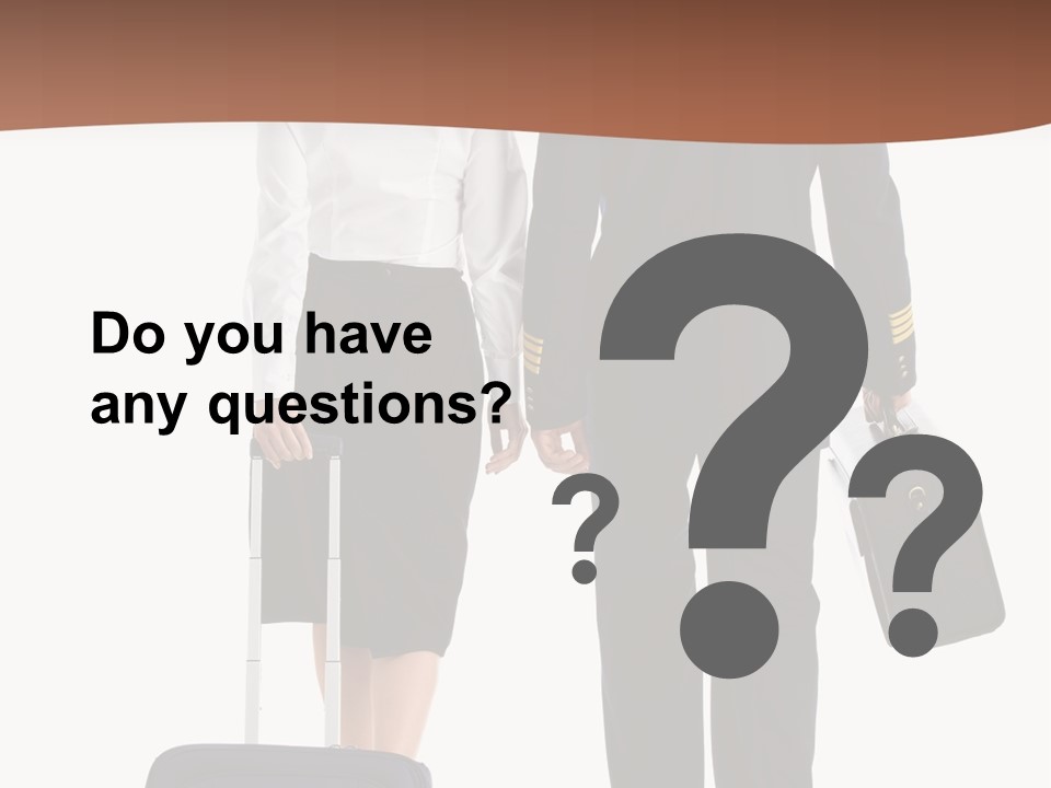 Flying Isolated Mature PowerPoint Template