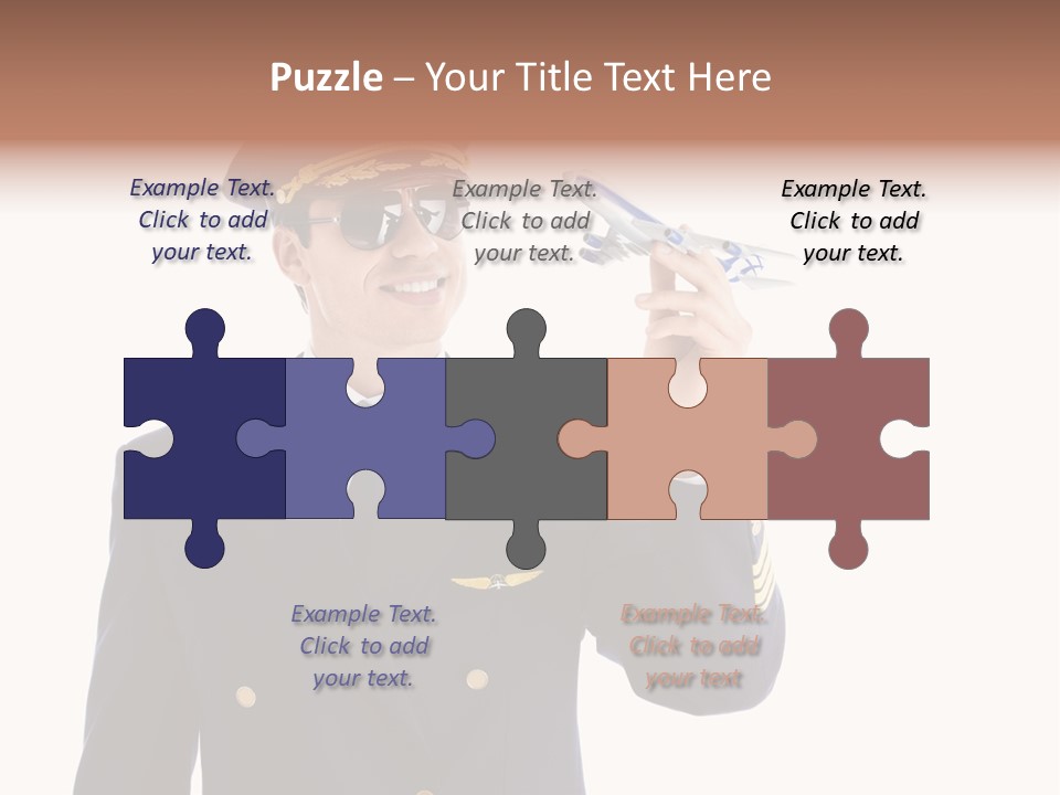 Looking Uniforms Pilot PowerPoint Template