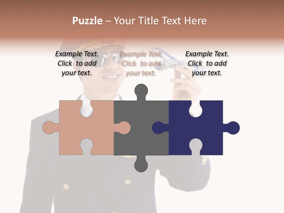 Looking Uniforms Pilot PowerPoint Template