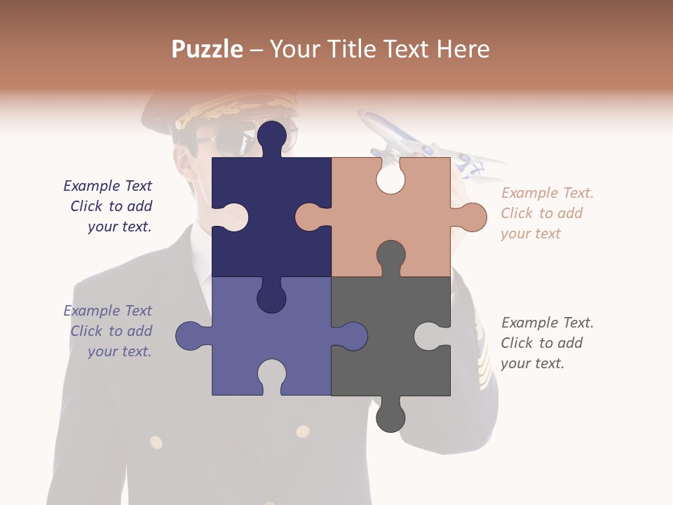 Looking Uniforms Pilot PowerPoint Template