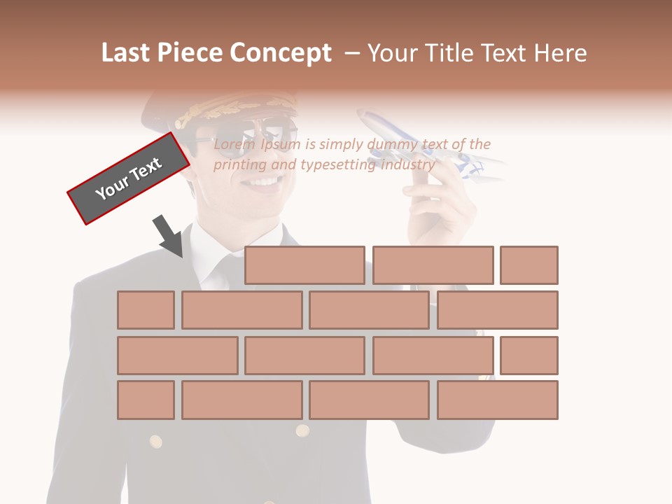 Looking Uniforms Pilot PowerPoint Template