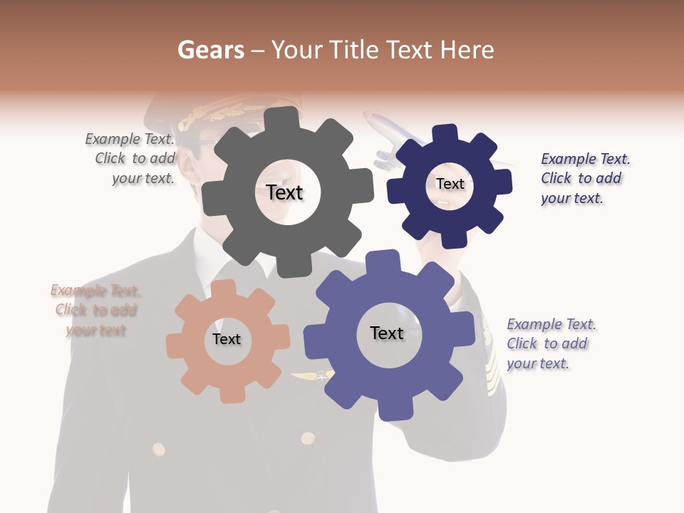 Looking Uniforms Pilot PowerPoint Template