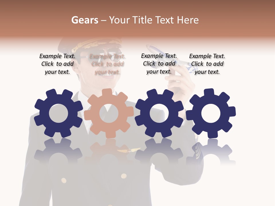 Looking Uniforms Pilot PowerPoint Template