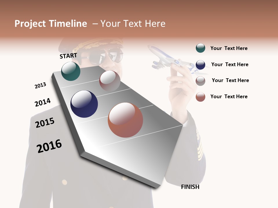 Looking Uniforms Pilot PowerPoint Template