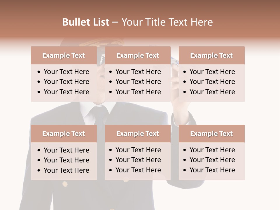 Looking Uniforms Pilot PowerPoint Template