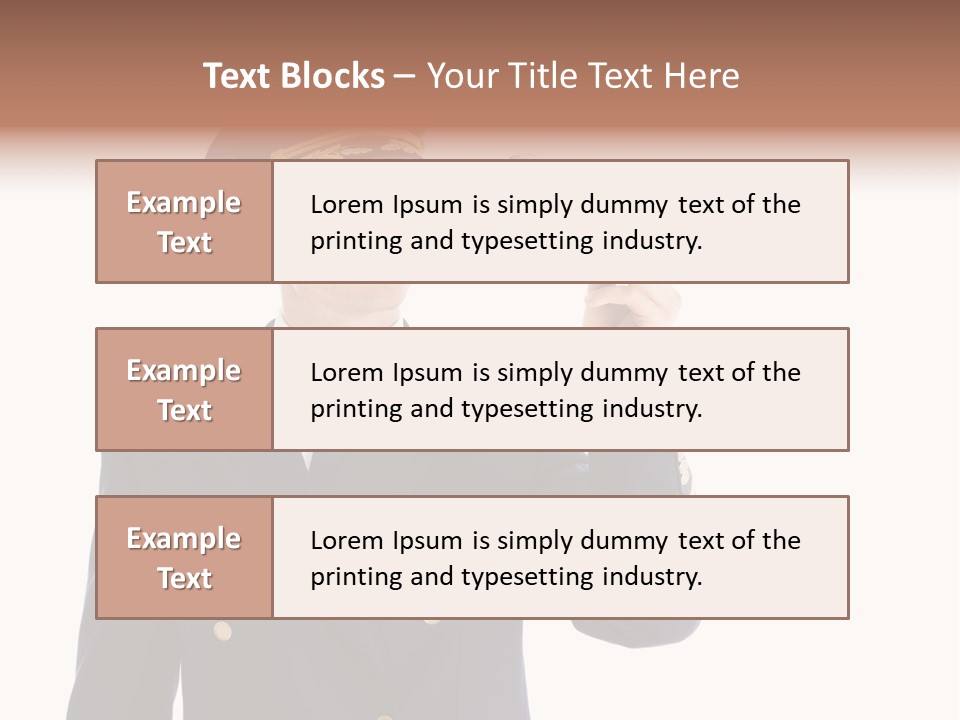 Looking Uniforms Pilot PowerPoint Template