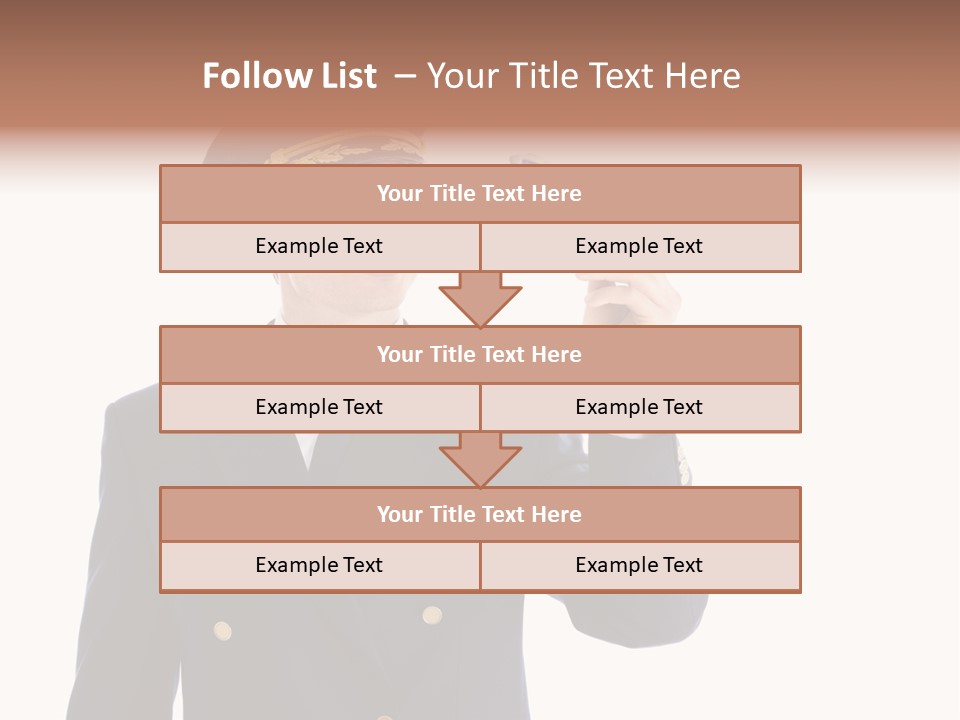 Looking Uniforms Pilot PowerPoint Template